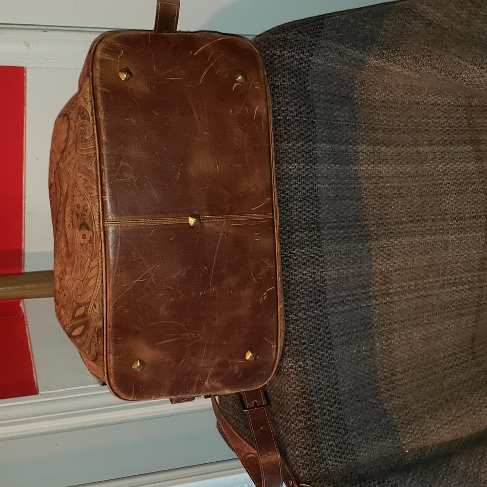 π J JILL TAPESTRY CARRY-ON WEEKEND TRAVEL LUGGAGE DUFFLE TOTE BAG - Picture 10 of 13